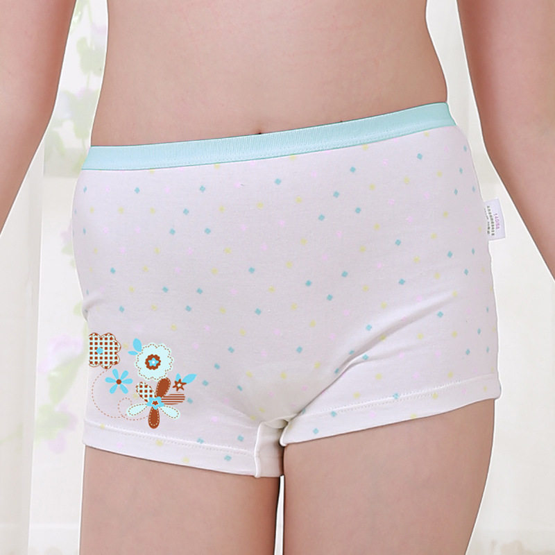 4  Mori Drum female baby summer thin underwear children's cotton breathable pants comfortable boxer shorts