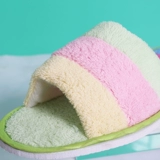 Радужные коралловые демисезонные тапочки