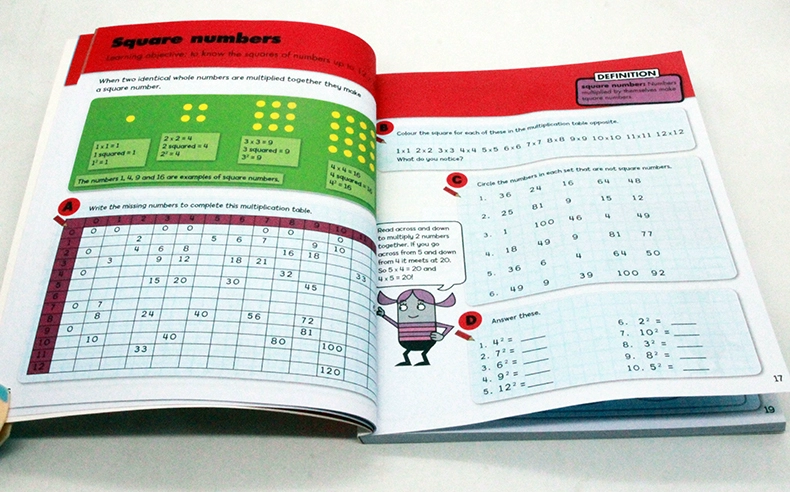 English truyện tranh gốc Vàng Sao Big Workbook Toán tay trẻ em 9-11 tuổi học sinh viên toán học hỗ trợ giảng dạy Parragon