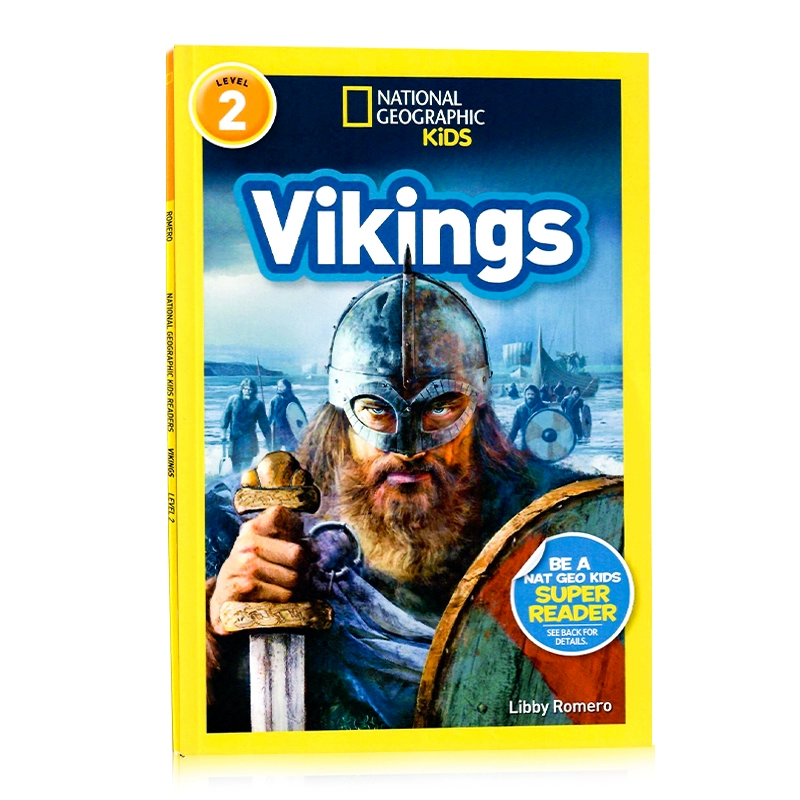 English truyện tranh gốc National Geographic Kids level2: Viking National Geographic lớp tiểu học đọc sách ảnh cho trẻ em Tiếng Anh Giác Ngộ