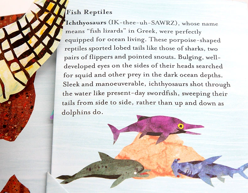 Wikipedia chiều cá mập thời tiền sử và biển quái vật gốc tiếng Anh Bách khoa toàn thư Prehistorica Cá mập và khác Sea Monsters bức tranh chiều truyện tranh cuốn sách bìa cứng cho trẻ em của Giác Ngộ