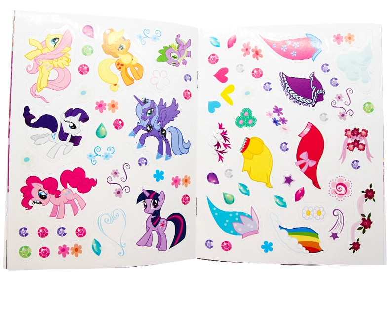 Nhỏ Ma Baoli 4 sách hoạt động tiếng Anh truyện tranh gốc My Sticker Book Collection hơn 700 dán My Little Pony sách bốn hộp quà nạp mylittlepony 0-3-6 tuổi