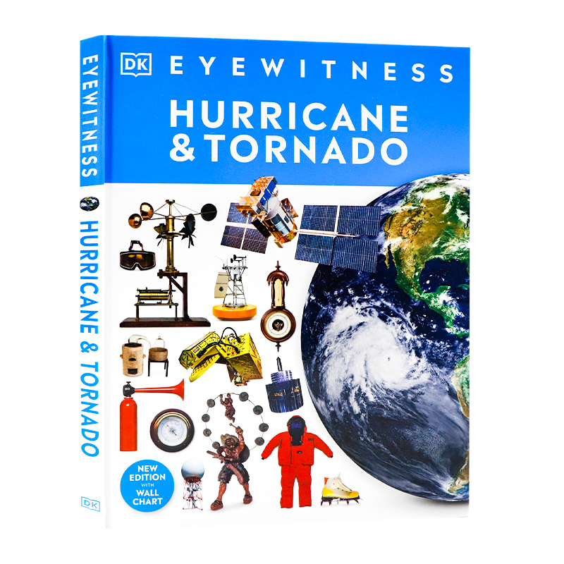 Eyewitness Hurricane and Tornado Series Produced by Dk, Original English Version, Eyewitness Hurricane and Tornado, Visual Guide to Climate and Weather, English Science Encyclopedia Reading Material for Teenagers and Children