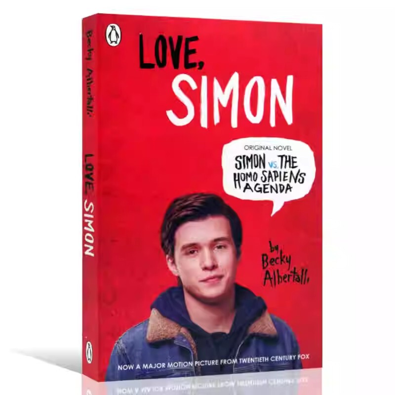 Original English Novel Love Simon, Written by Becky Albertalli, Simon's Coming-Out Diary, Movie Adaptation, Extracurricular Reading