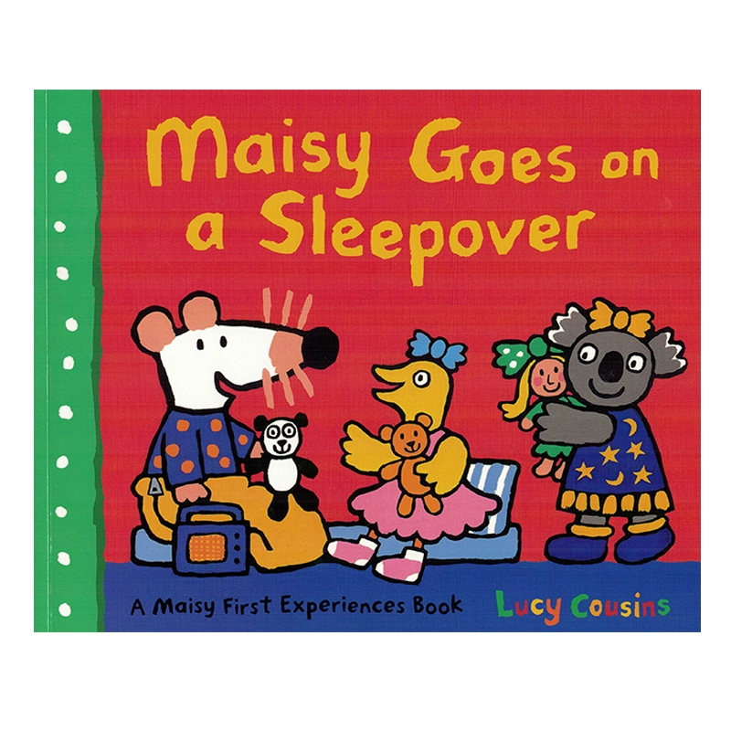 Tiếng Anh ban đầu loạt chuột sóng Maisy gose trên Sleepover đi đến qua đêm nhà và trẻ nhỏ của một người bạn thời thơ ấu nhận thức cuốn sách truyện tranh ngộ trẻ em