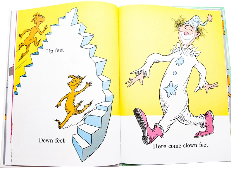 gốc cuốn truyện tranh bìa cứng nhập khẩu English Bàn chân Foot Sách lạ Dr. Seuss Dr suess Liaocai Xing danh sách Reading Giáo dục sớm