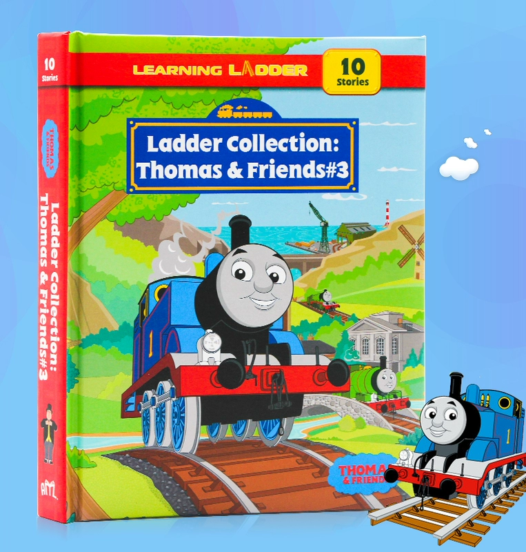 truyện tranh tiếng Anh trẻ em gốc của Thomas and Friends Học Ladder3 Train Thomas and Friends bìa cứng biên soạn 10 lớp ba đọc hoạt hình cuốn sách câu chuyện phù hợp với