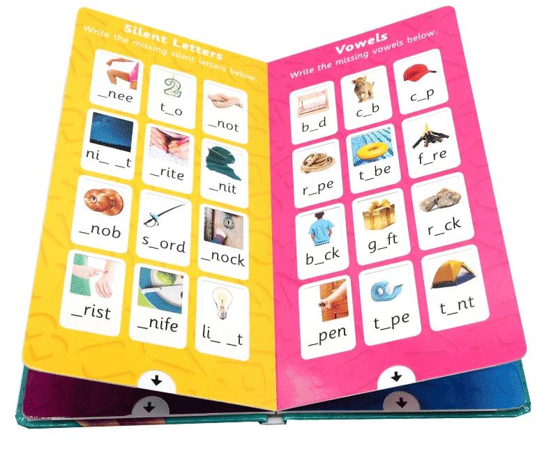 Times Bàn Math sách nhân bảng toán học cùng nhau bán chính tả tiếng Anh Spelling3 truyện tranh gốc Một Pull-the-Tab Book với bút lau Rewritable giải trí