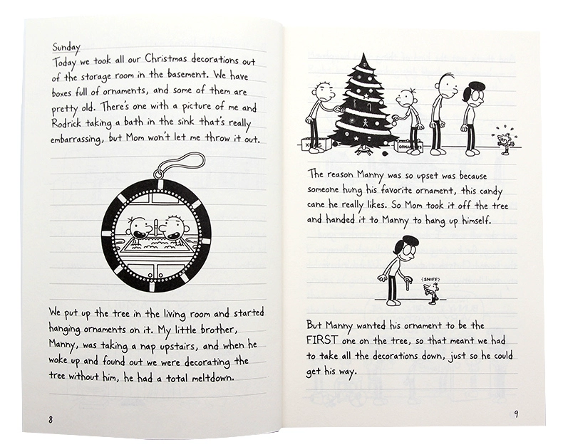 Kid diễn viên nhật ký 6 Diary of a Wimpy Kid Cabin Book 6 Sốt ngột ngạt tiếng Anh ban đầu gói khóc nhật ký của Mỹ phiên bản của cuốn sách ngoại khóa tiếng Anh cho trẻ em