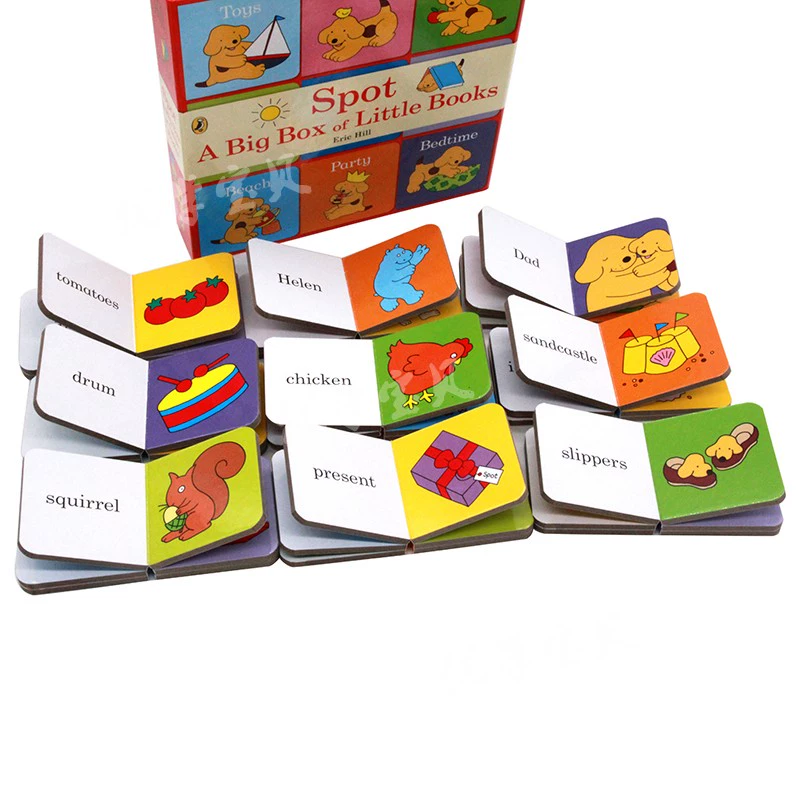 Nguyên bản tiếng Anh điểm A Big Box của Little Sách giao ngay nơi cuốn sách cọ nhỏ chín cuốn sách nhỏ có thể chơi câu đố 0-2 năm trở lại Eric Hill truyện tranh ngộ cho trẻ em tiếng Anh cuốn sách wavelet tại chỗ