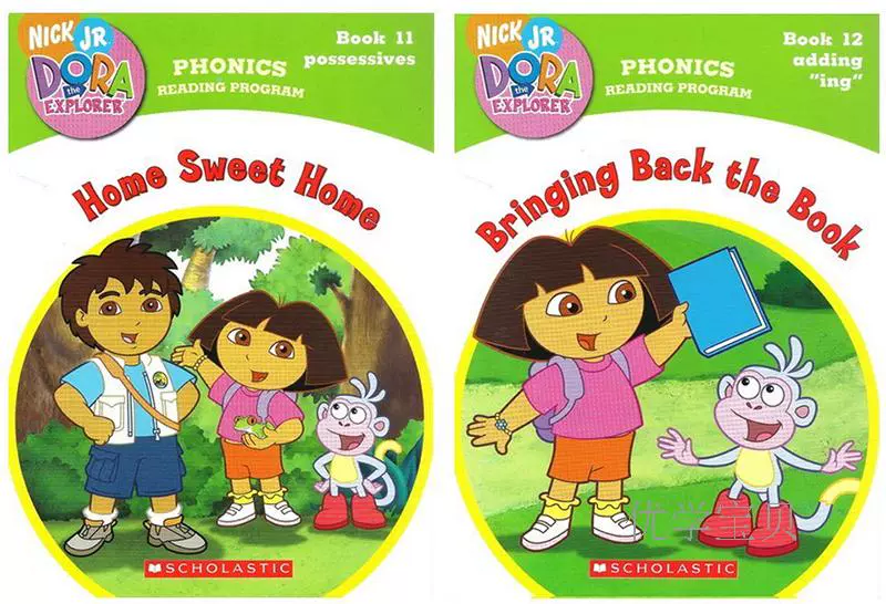 Nhập khẩu nguyên bản tiếng Anh Dora The Explorer Phonics Reading Programe Gói # 3 với CD Dora the Explorer Dora với khoa học và chính tả tự nhiên