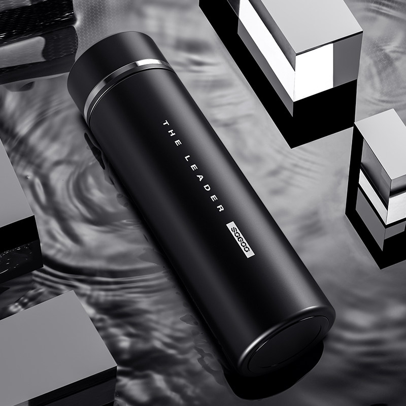 German Sogao insulated cup men's women's business 316 minimalist water glass sub-custom lettering upscale student tea cup