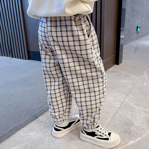 Демисезонные бархатные детские спортивные штаны, в западном стиле, 5 лет