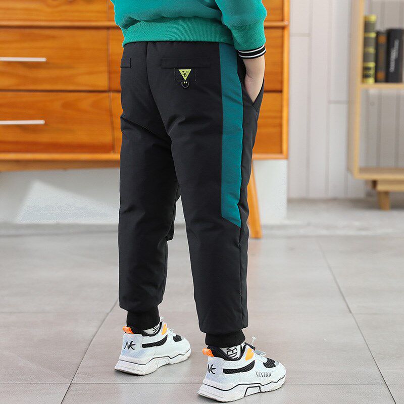 Happy Bala Boy Clothing Boy Cotton Pants Winter Dress Pants Thickening Plus Down Cotton Casual 2020 New Child Long pants