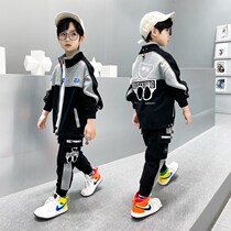 Lashabelle boys autumn clothing suit 2021 new CUHK children boy Spring and autumn season Korean version 10 Sport trends