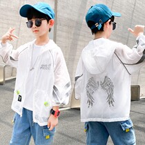 Balabala boys clothing summer sunscreen clothes 2021 quick-drying large childrens light jacket coat tide card