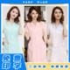 Long-sleeved beauty salon overalls female tattoo embroiderer clothing nurse clothing pink short-sleeved summer autumn and winter skin management