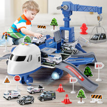 儿童玩具飞机模型超大号男孩玩具车音乐会讲故事惯性客机轨道