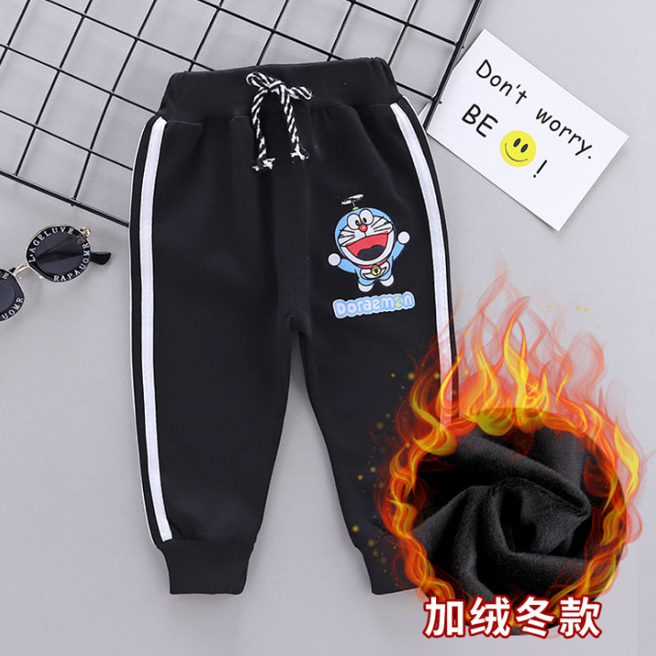 Nam và nữ cộng với nhung 0-6 năm chàng trai cũ sweatpants mùa xuân và mùa thu bé quần trẻ em nam quần đơn quần trẻ sơ sinh nam