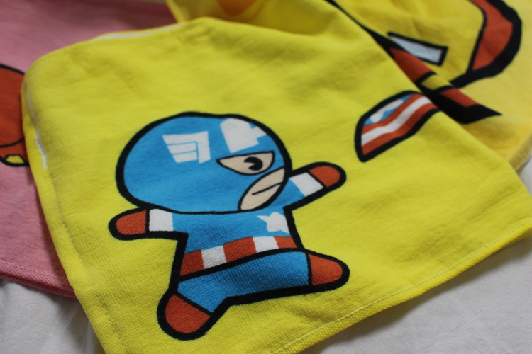 Soft Q Version Co-Branded Marvel Avengers Co-Branded Gauze Towel Towel Children's Towel