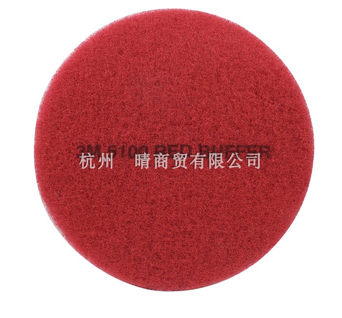 3M 百洁刷片 日常清洁垫 5100 17寸 5片装 红色