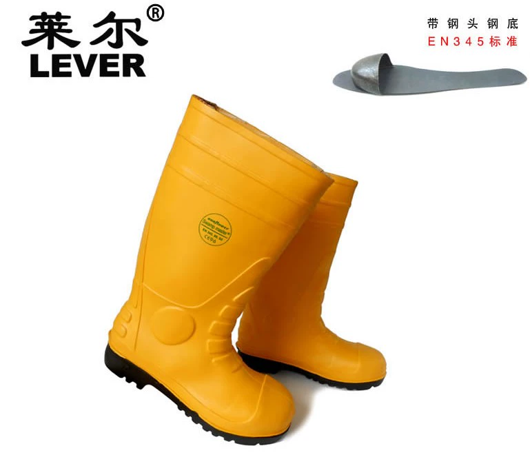 Giày bảo hộ lao động mũi thép cao cấp Lyle chống va đập và chống đâm Giày bảo hộ lao động an toàn chống nước thợ mỏ ủng chống axit và kiềm giày đi mưa ủng đi mưa nam quần ủng lội nước giá rẻ