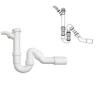 Not only selling German SCHOCK's master's original dress sink water trap 629229 can be connected to the dishwasher