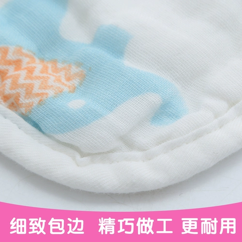 Детский нагрудник для новорожденных, хлопковый марлевый демисезонный слюнявчик для кормящих грудью, в цветочек, с карманом