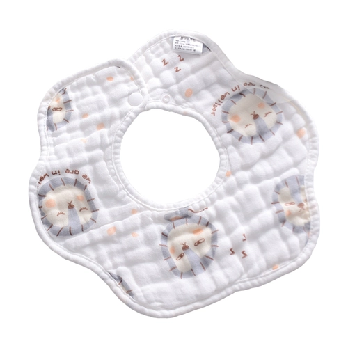 Детский хлопковый марлевый нагрудник, слюнявчик для новорожденных для еды, с карманом, хорошо впитывает воду