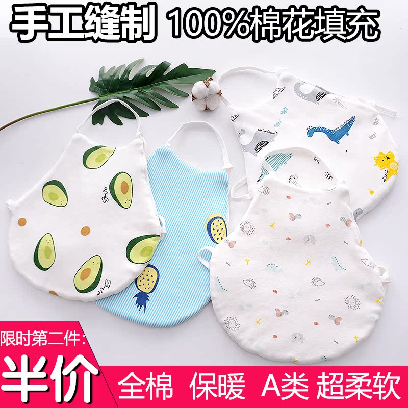 Belly baby belly cotton flower baby sleep prevent cold Newborn warm autumn and winter padded thickened handmade