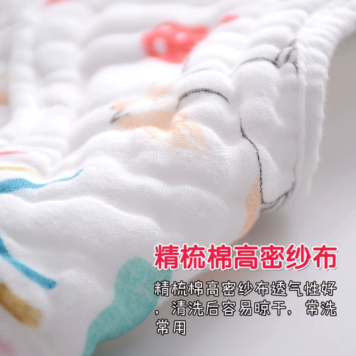 Детский хлопковый марлевый нагрудник, слюнявчик для новорожденных для еды, с карманом, хорошо впитывает воду