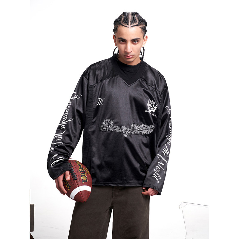 Mt99【Hockey Jersey Heavy Industry Ice Hockey Uniform】Oversize Loose Satin 99S Sports Style Jersey Mt99【Hockey Jersey Heavy Industry Ice Hockey Uniform】Oversize Loose Satin 99S Sports Style Jersey