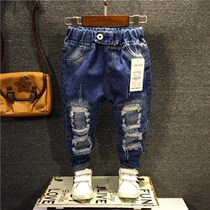 Childrens denim pants mens autumn clothes two and a half years old 3 to 4 years old 5 children boys 6 years old 7 boys-