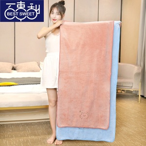 【百事甜】珊瑚绒速干加厚加大浴巾
