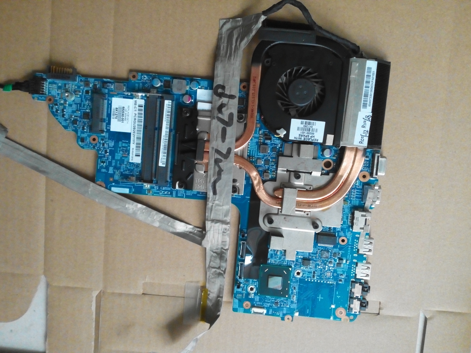 HP HP DV7-7000 DV7 independent display card motherboard 682040-001 711507-501