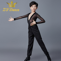 ZY DANCE new Latin DANCE uniform mens practice performance competition regulations
