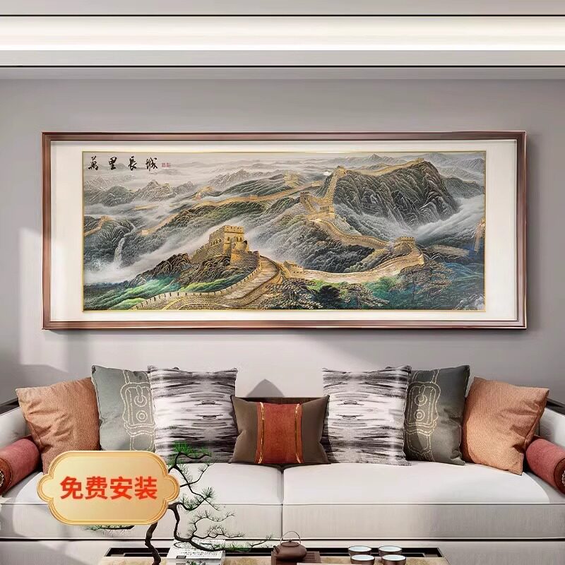 2025新款手工錾刻铜雕画为何成为客厅横版装饰画的首选?-铜雕画-淘宝好物网