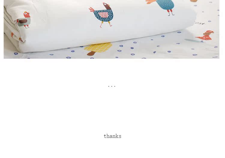 Phim hoạt hình Bắc Âu gà bông vải bốn mảnh đặt khăn trải giường quilt vải thủ công vải lanh - Vải vải tự làm vải tici