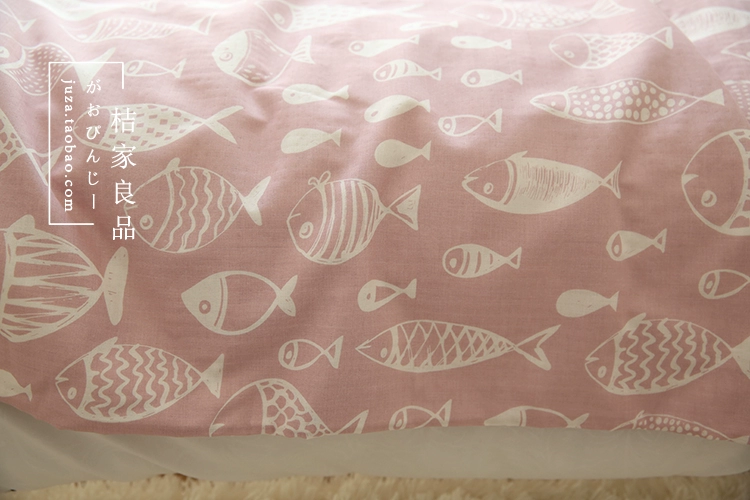 Không có chất huỳnh quang Chiều rộng 2,5m Phim hoạt hình Bông Em bé Vải Cotton Bộ đồ giường trần truồng Hai lớp vải - Vải vải tự làm