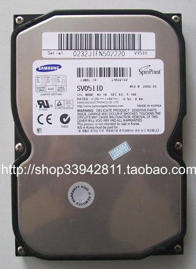 5 1G Hard Disk IDE 3 5 "Samsung SV0511D Desktop Hard Disk Guaranteed