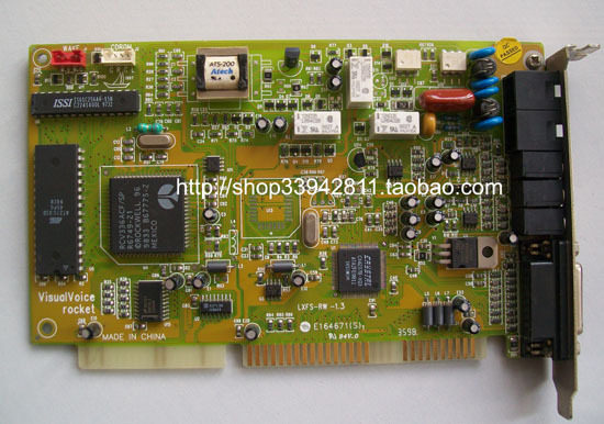 LXFS-RW-1 3 ISA Sound Card Modem CRYSTAL CX4237B ROCKWELL R6749-21