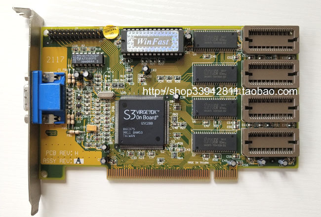 Li Tai 2117 S3 Series PCI Graphics S3 ViRGE DX 86C375 2M Guaranteed