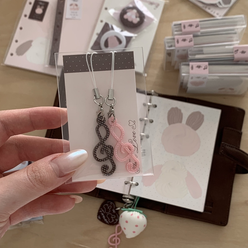 Musical Note Pendant Ooooooi Korean-Style Cute Planner Pendant Phone Solid Color Board Pendant Musical Note Pendant Ooooooi Korean-Style Cute Planner Pendant Phone Solid Color Board Pendant