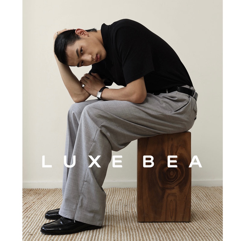 Luxe Bea High-Quality 97% Wool Rws Wool Yarn Summer Three-Color Suit Pants, a Great Gift with a High-Quality Feel