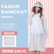 Transparent Fashion Raincoat Jacket Adults Cute Women Portable Outdoor Rain Cape Thicken Mens full-body clothes Anti-rain