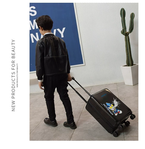 Ultra, Ультрамен Тига, универсальный мультяшный детский чемодан для мальчиков для школьников, поворотные колеса, 18 дюймов, 20 дюймов