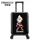 Ultra, Ультрамен Тига, универсальный мультяшный детский чемодан для мальчиков для школьников, поворотные колеса, 18 дюймов, 20 дюймов