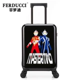 Ultra, Ультрамен Тига, универсальный мультяшный детский чемодан для мальчиков для школьников, поворотные колеса, 18 дюймов, 20 дюймов