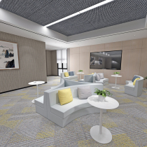 Early Education Center Parent Rest Area Mall Business Hall Lobby Reception Office Creative Casual Arc Combined Sofa
