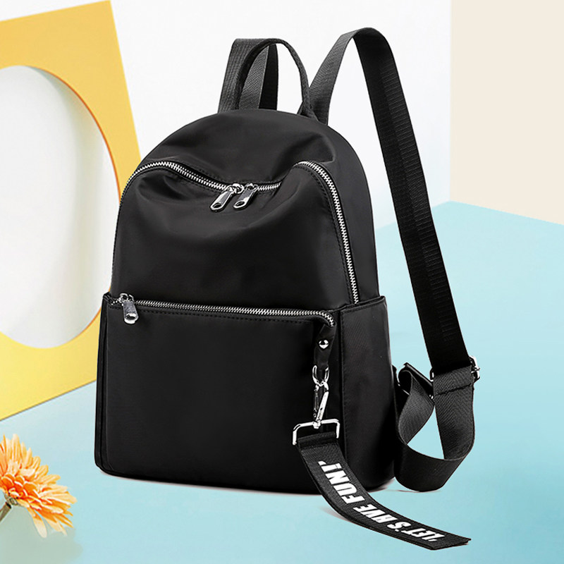 Double Shoulder Bag Woman Summer 2021 New Tide Nylon Oxford Cloth Bag Canvas Lady Bag Bag Travel Casual Little SHOULDER BAG